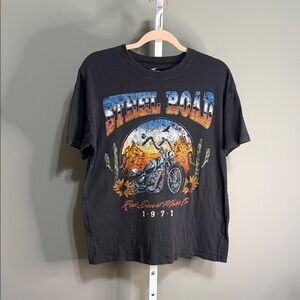 Holster Graphic Tee Women’s Size XS Steel Road Biker T-Shirt